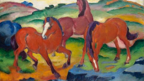 Franz Marc, Grazing Horses IV (The Red Horses), 1911
