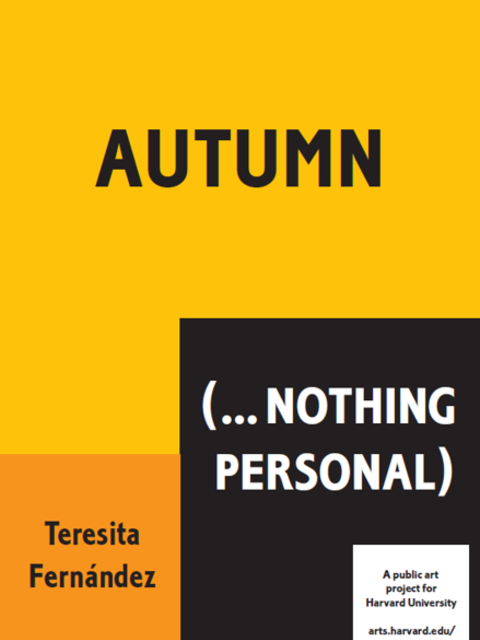 Poster about the Autumn (...Nothing Personal Project)